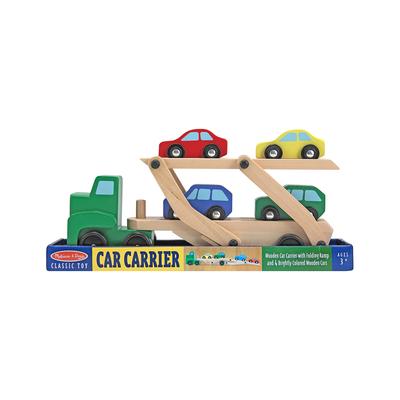 Wooden Car Carrier Set