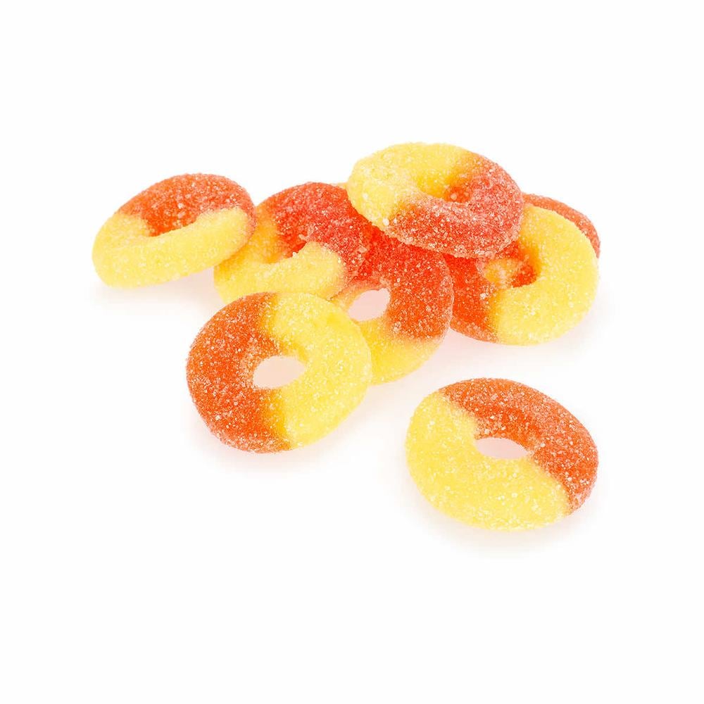  Gummi Peach O's Candy - 1 Lb.