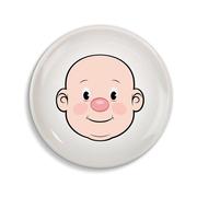 Boy Food Face Plate