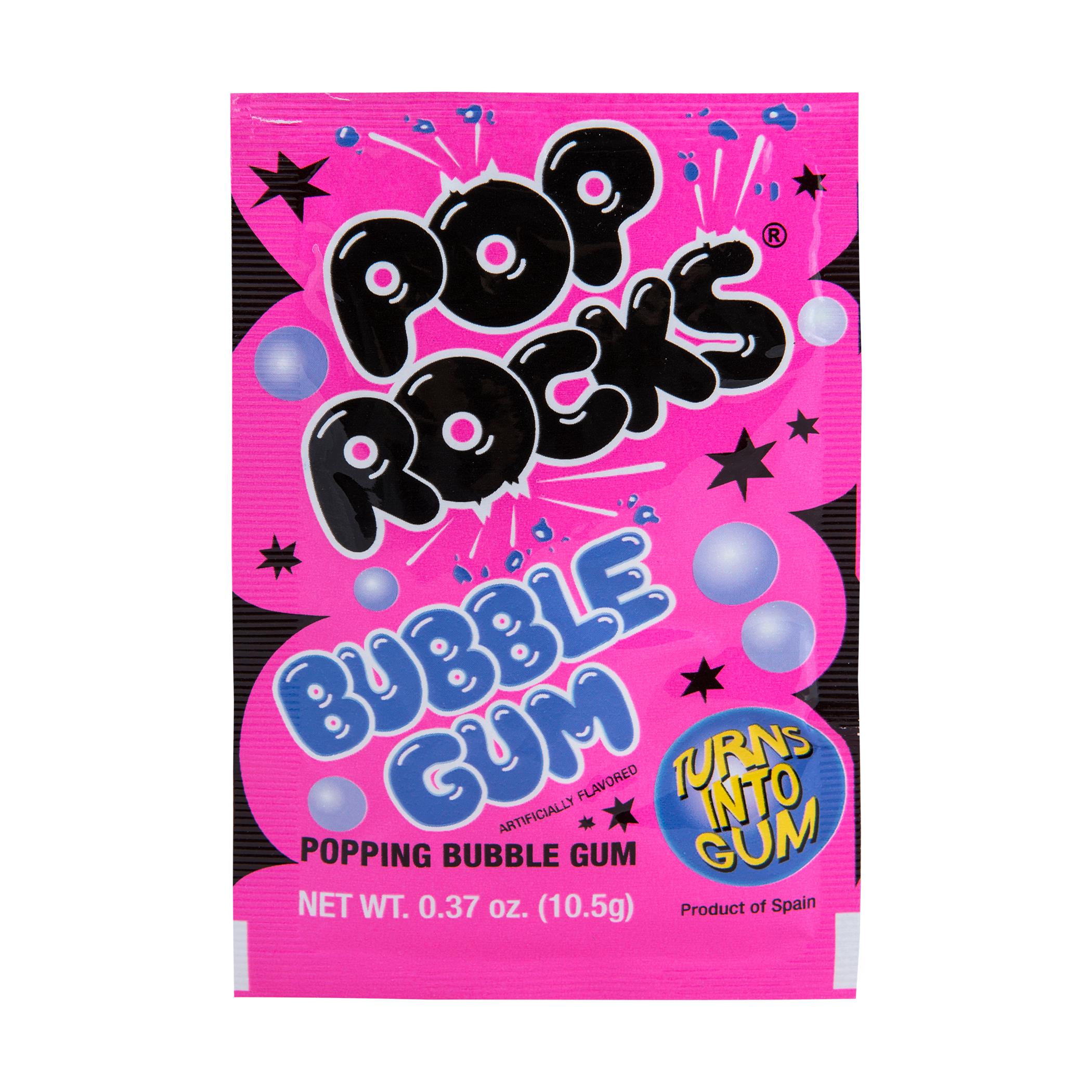 Pop Rocks Sucre pétillant Bubble Gum 10,5 Gr (le sachet)