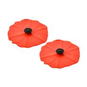 Silicone Lid - XS - Set of 2: POPPY