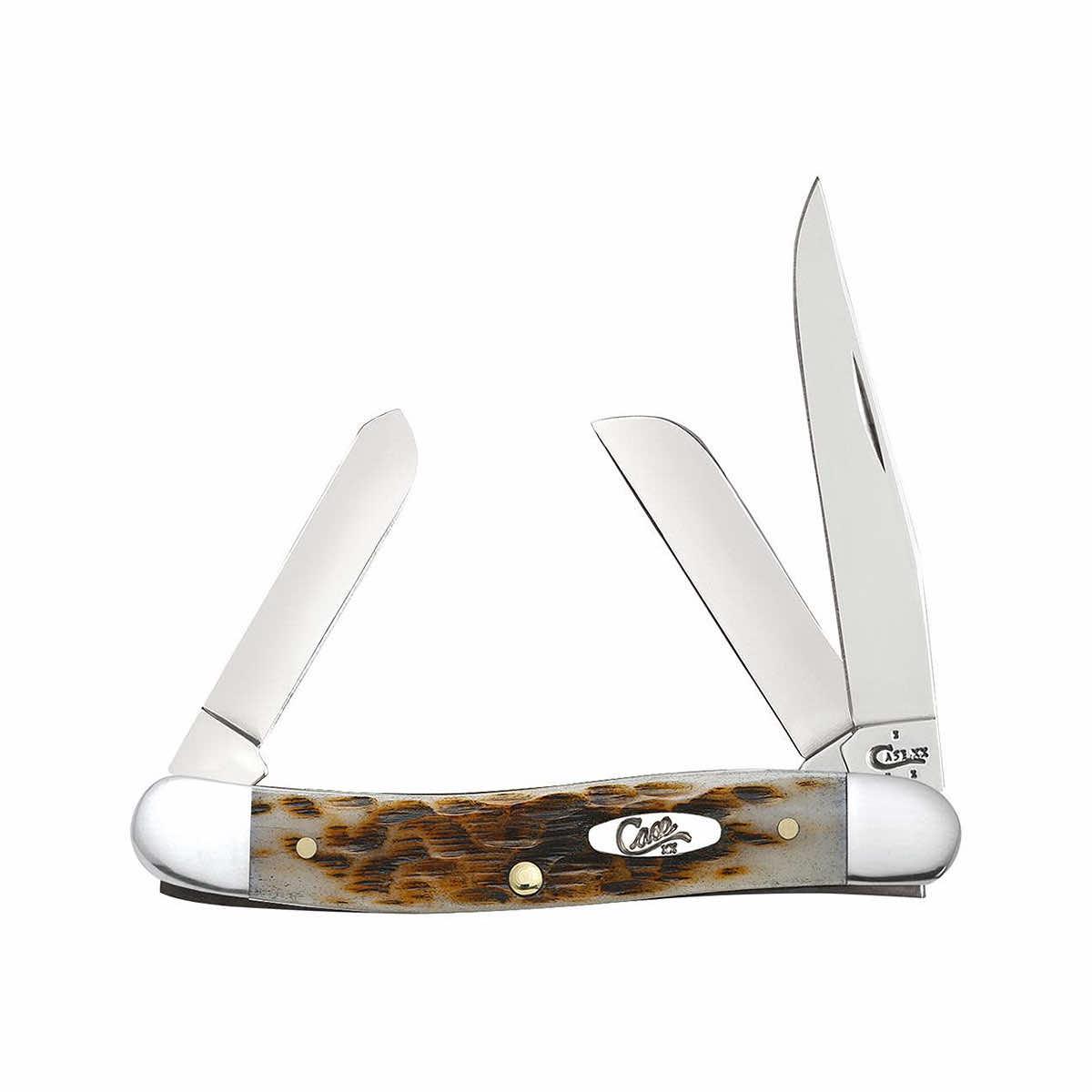  Stockman Amber Bone Knife