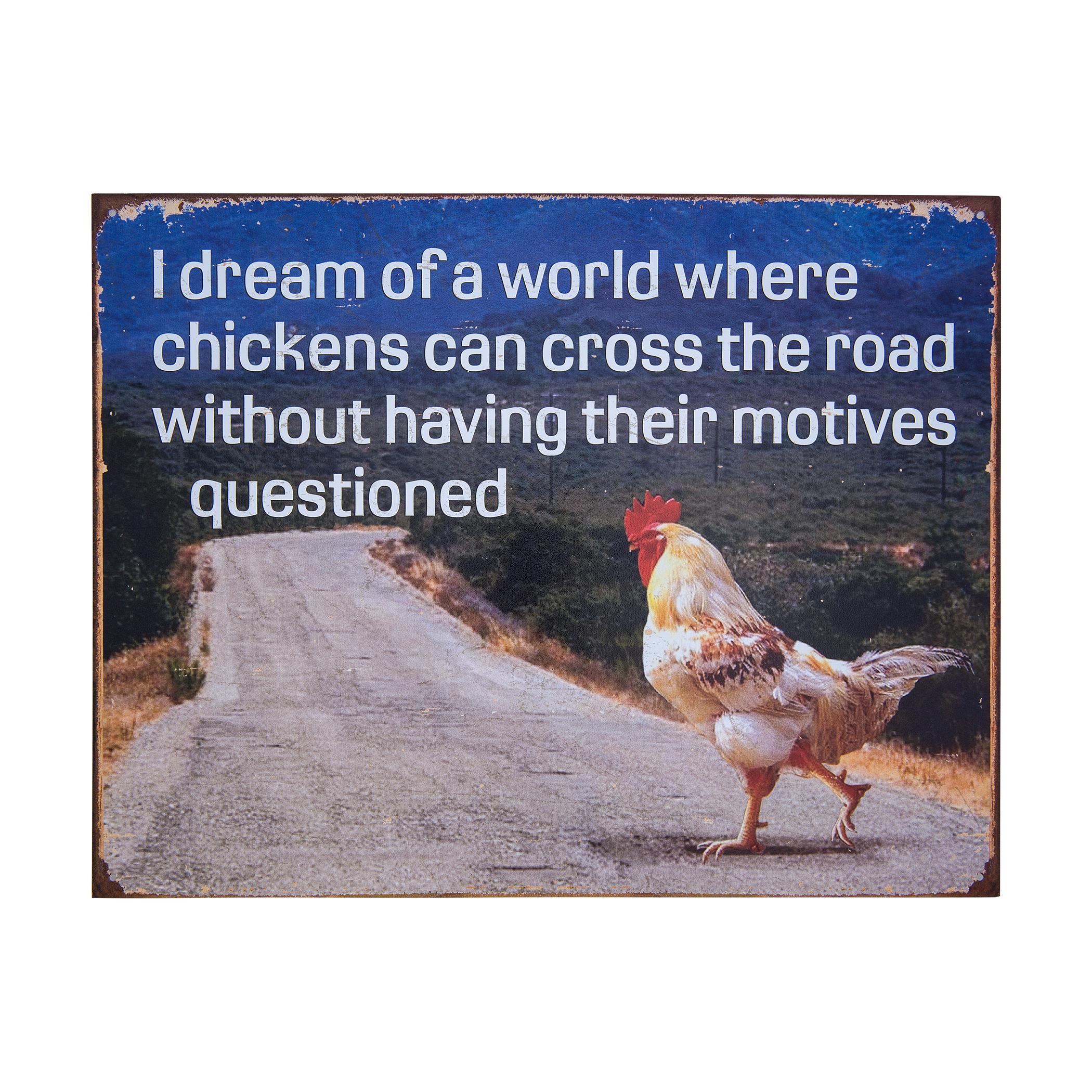 Chicken Motives Tin Sign