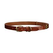 Men's No. 1 Belt: BROWN_BRASS