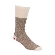 Red Heel Socks: BROWN