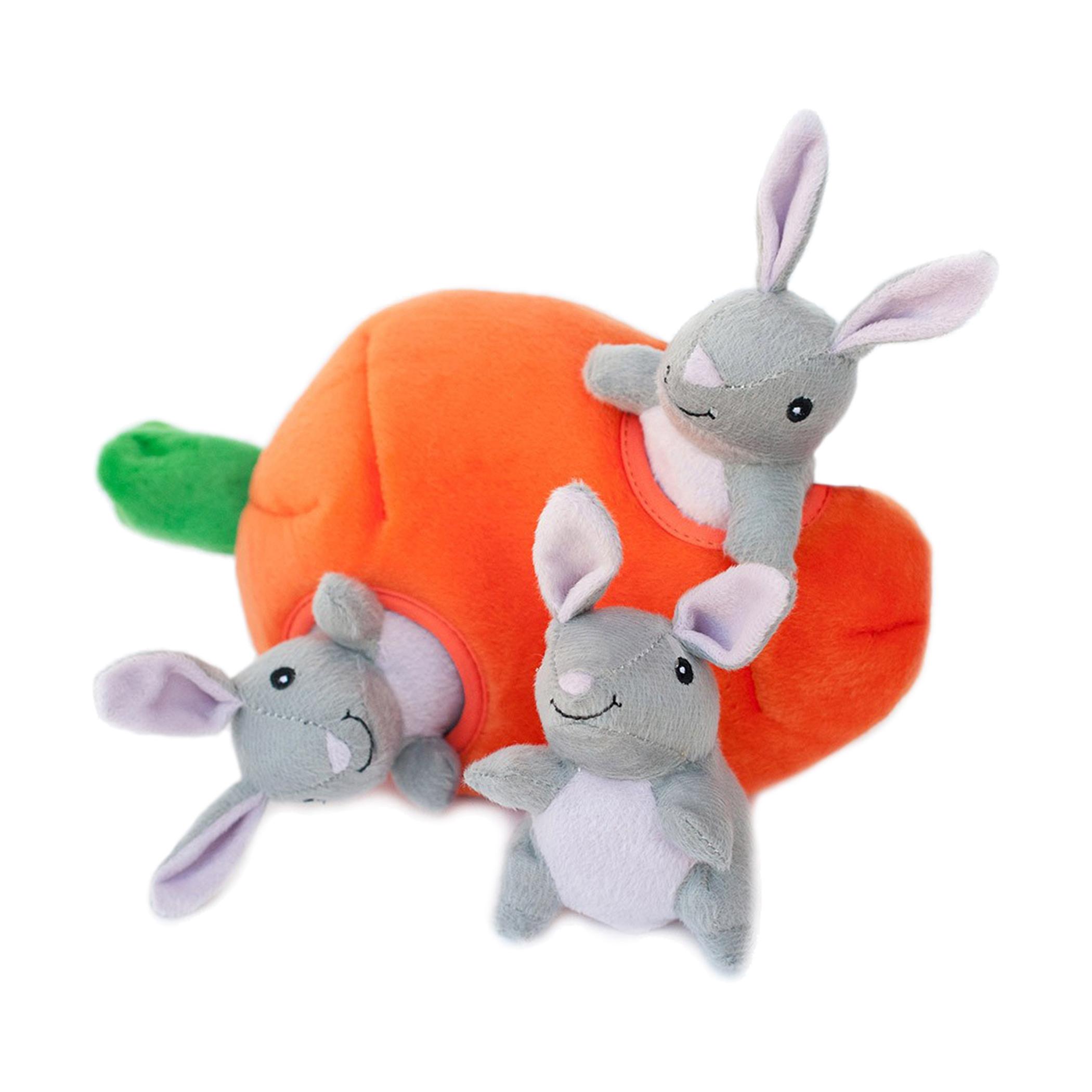  Bunny ' N Carrot Burrow Dog Toy