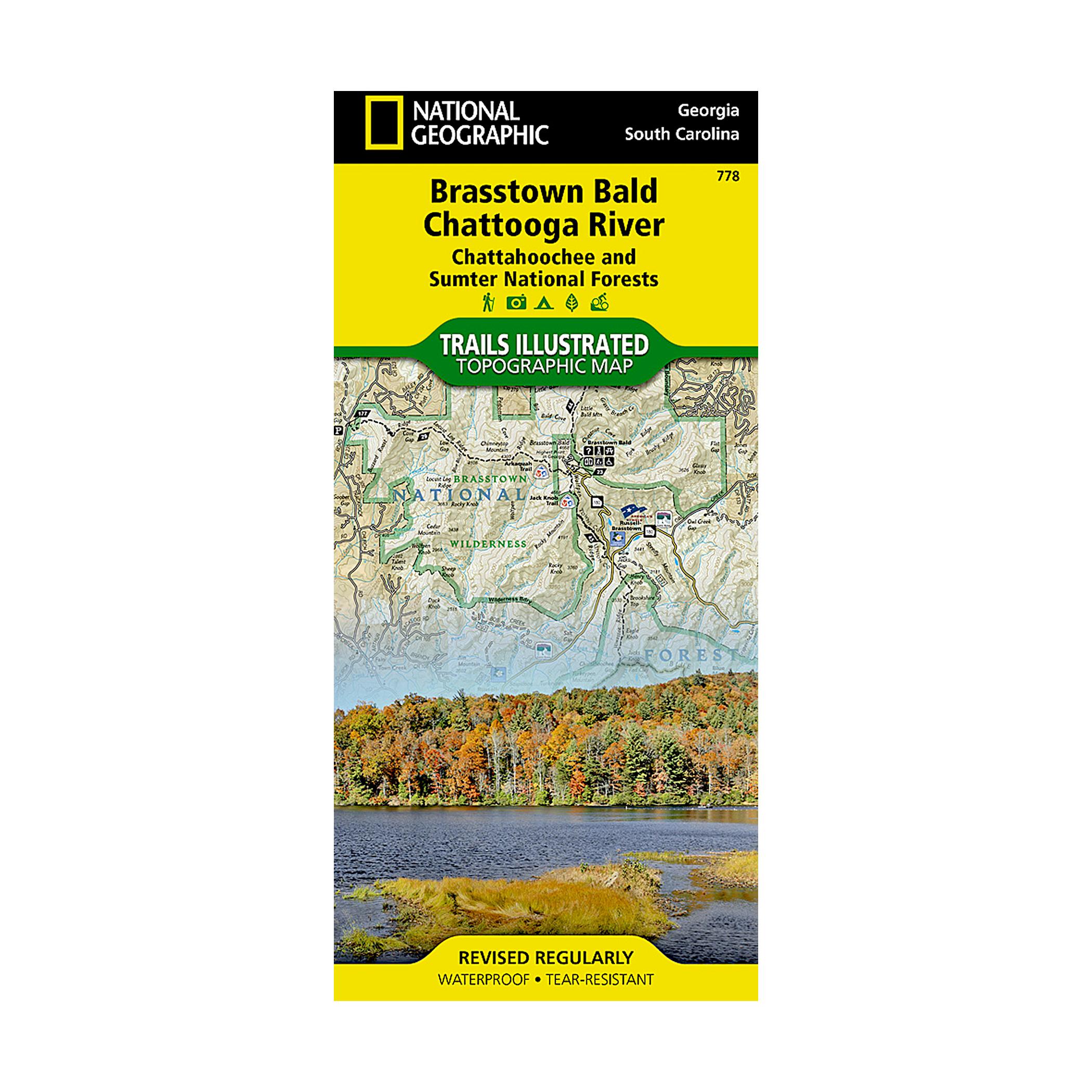 Brasstown Bald/ Chattooga River Map