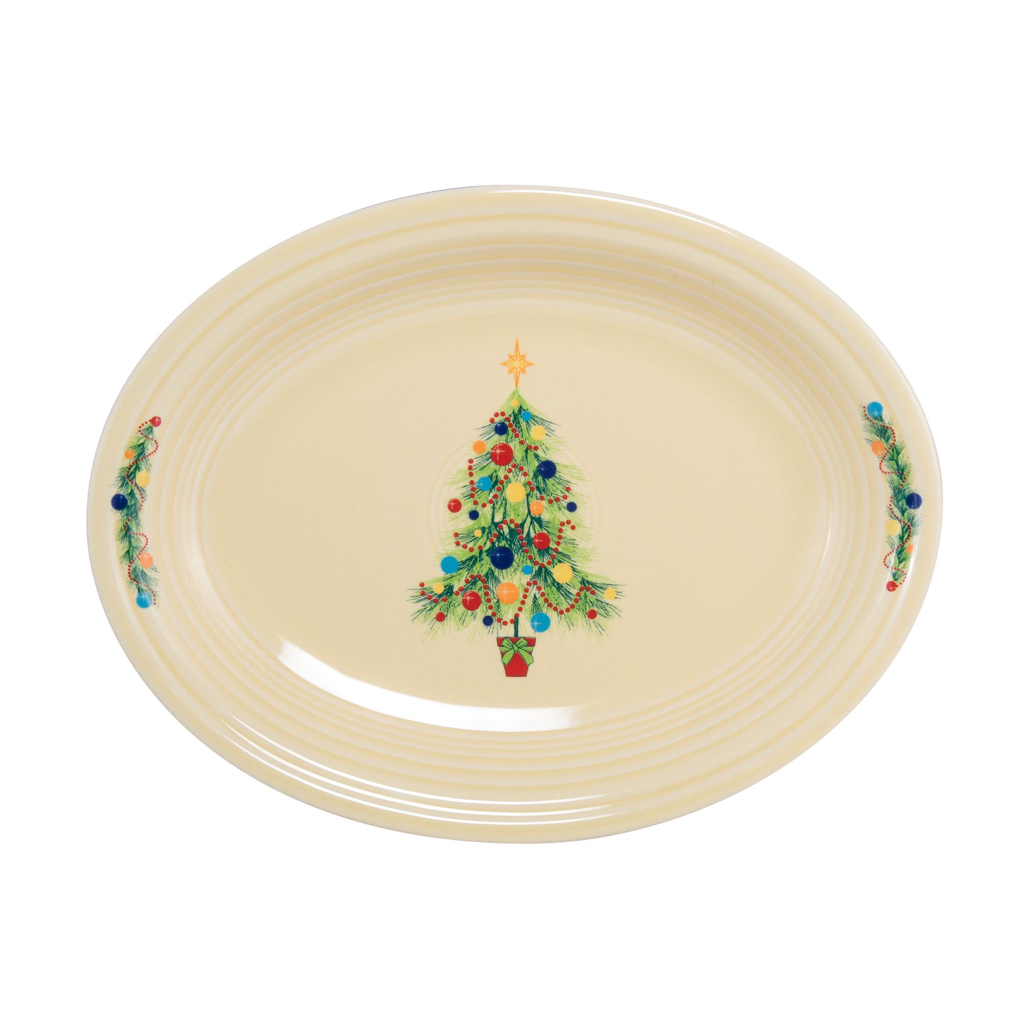  Christmas Tree Oval Platter