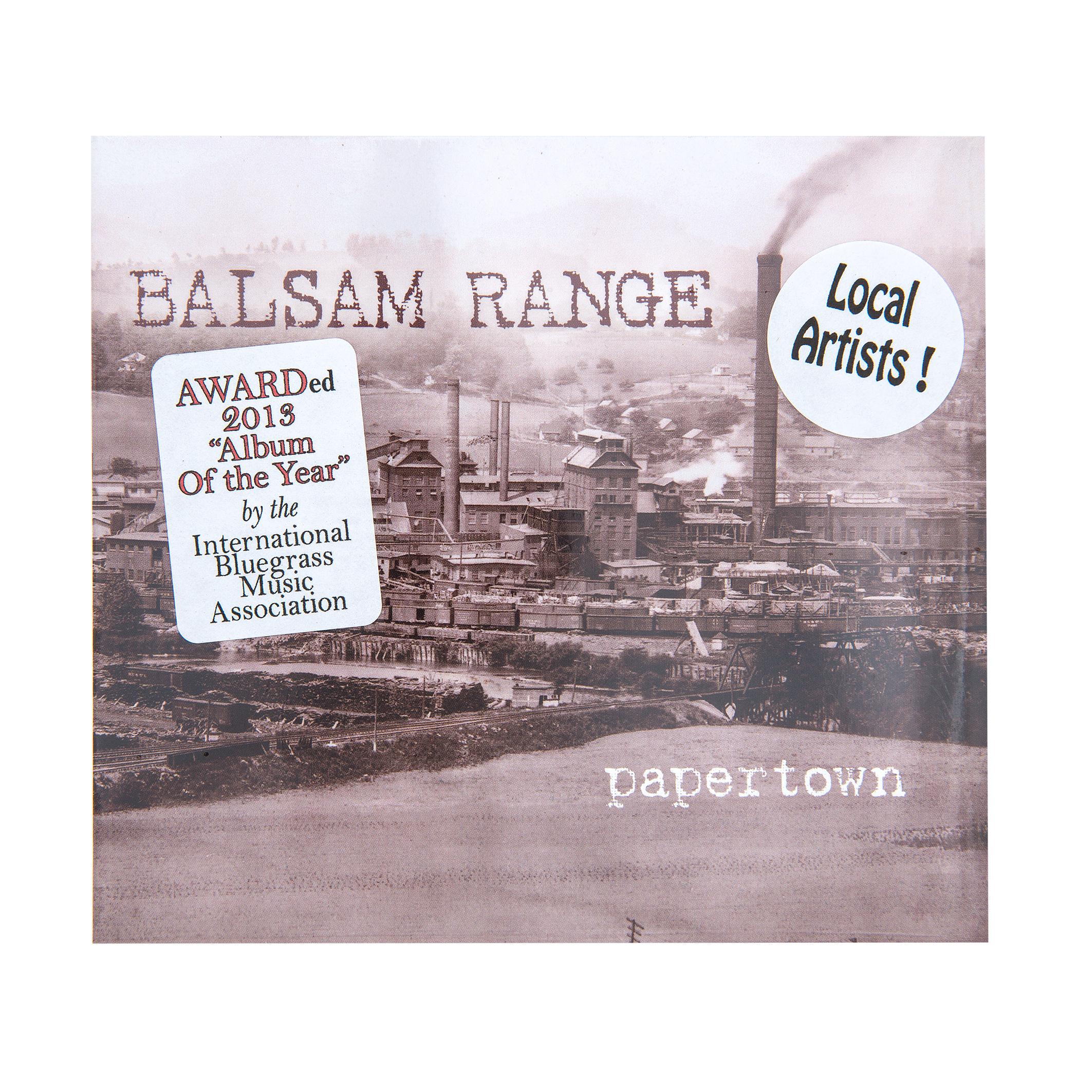  Papertown : Balsam Range Cd