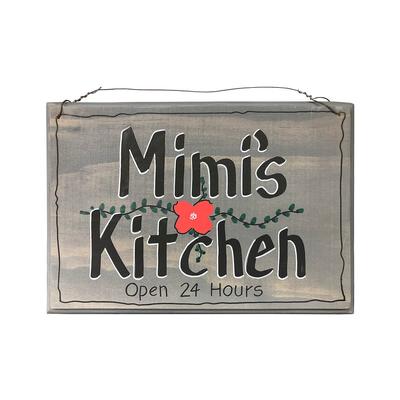 Mimi's Kitchen Open 24 Hours Sign