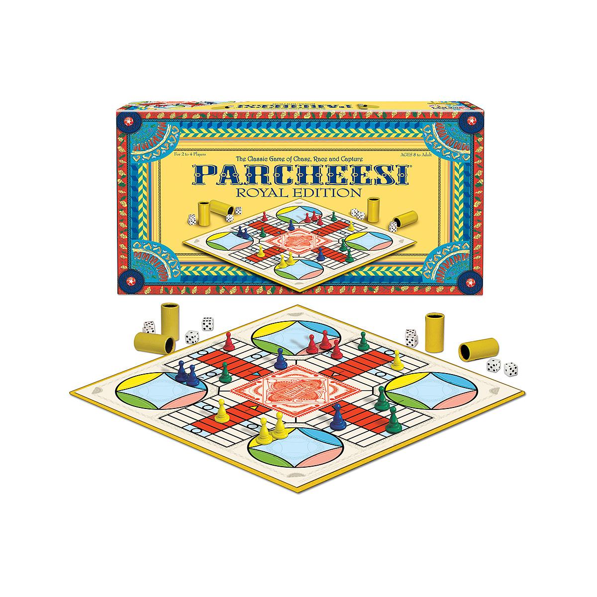 Parcheesi Board Dice Game Royal Edition 8 2-4 Players 