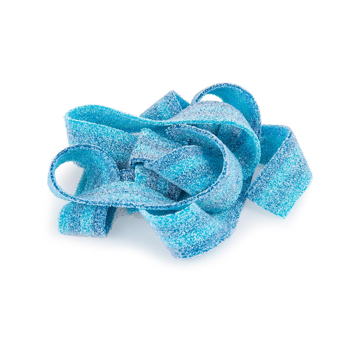 Blue Raspberry Sour Power Belts Candy - 1 lb.