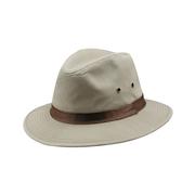 Men's Twill Safari Hat: TAN