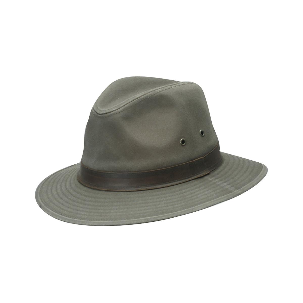 Dorfman Cotton Safari- Hiker Olive Men's Hat