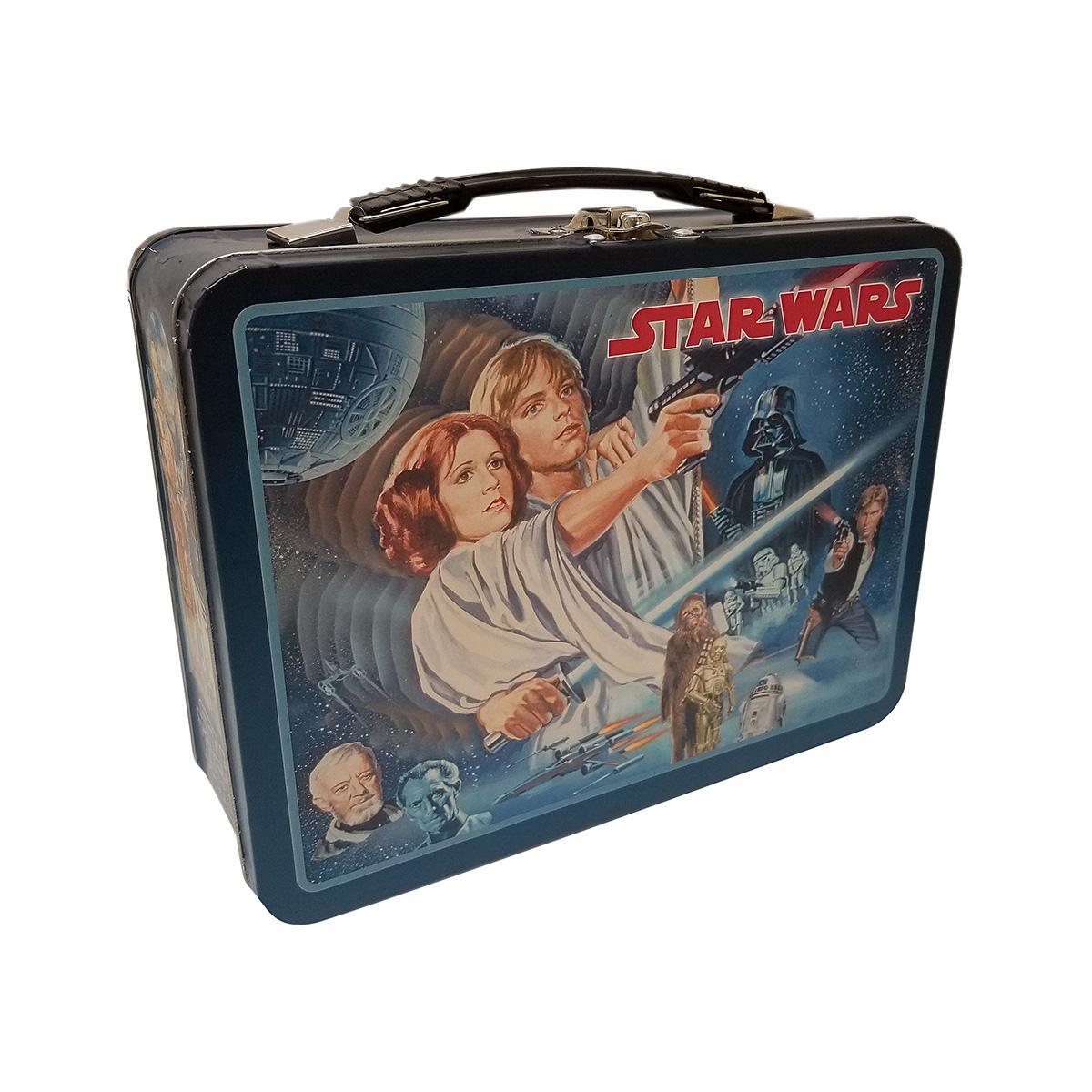 Star Wars Tin lunch Box Vintage Style School lunch box Seconds Faulty 