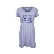 Women's To The Mountains and Back Nightshirt: GRAY