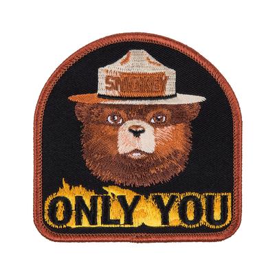 Smokey Flames Embroidered Patch
