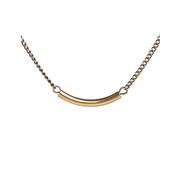 Women's Single Tube Necklace   : GOLD