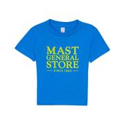 Toddler Mast General Store Stacked Logo T-Shirt: COBALT