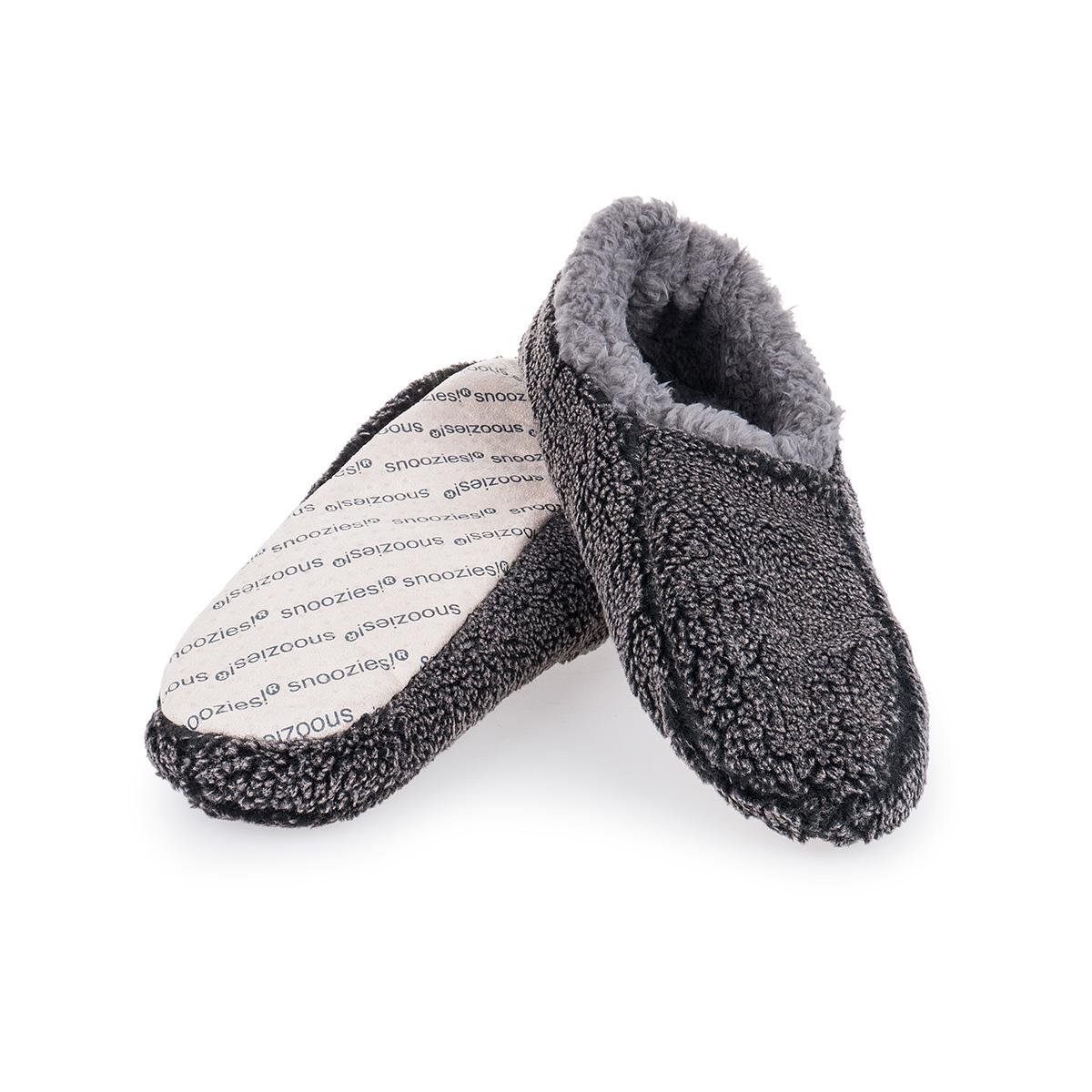 Snoozies Women's Blue/BlackPlaid Slippers 