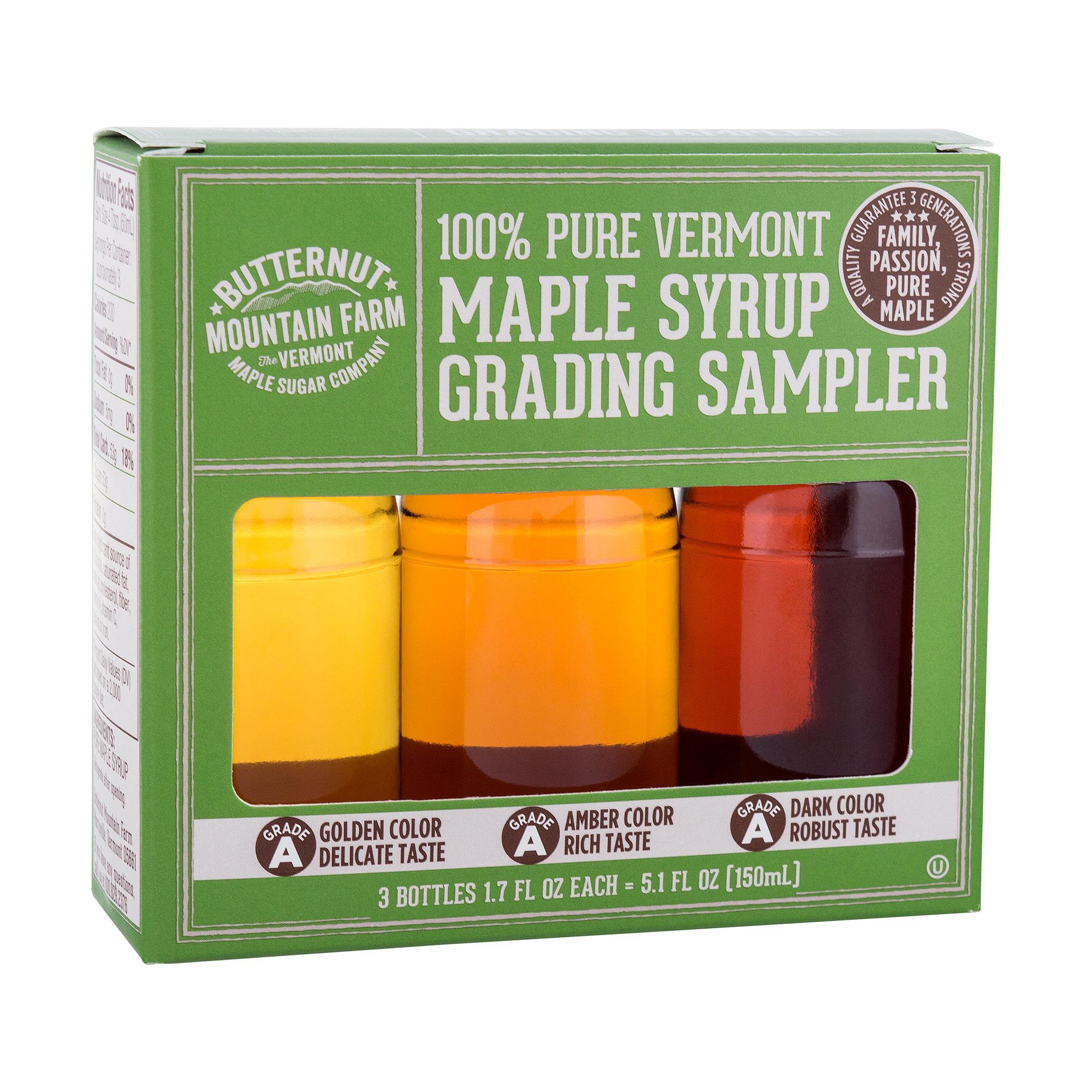  Pure Vermont Maple Syrup Grade Sampler