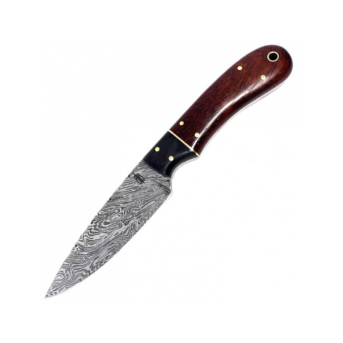  Red Fox Hunter Damascus Knife