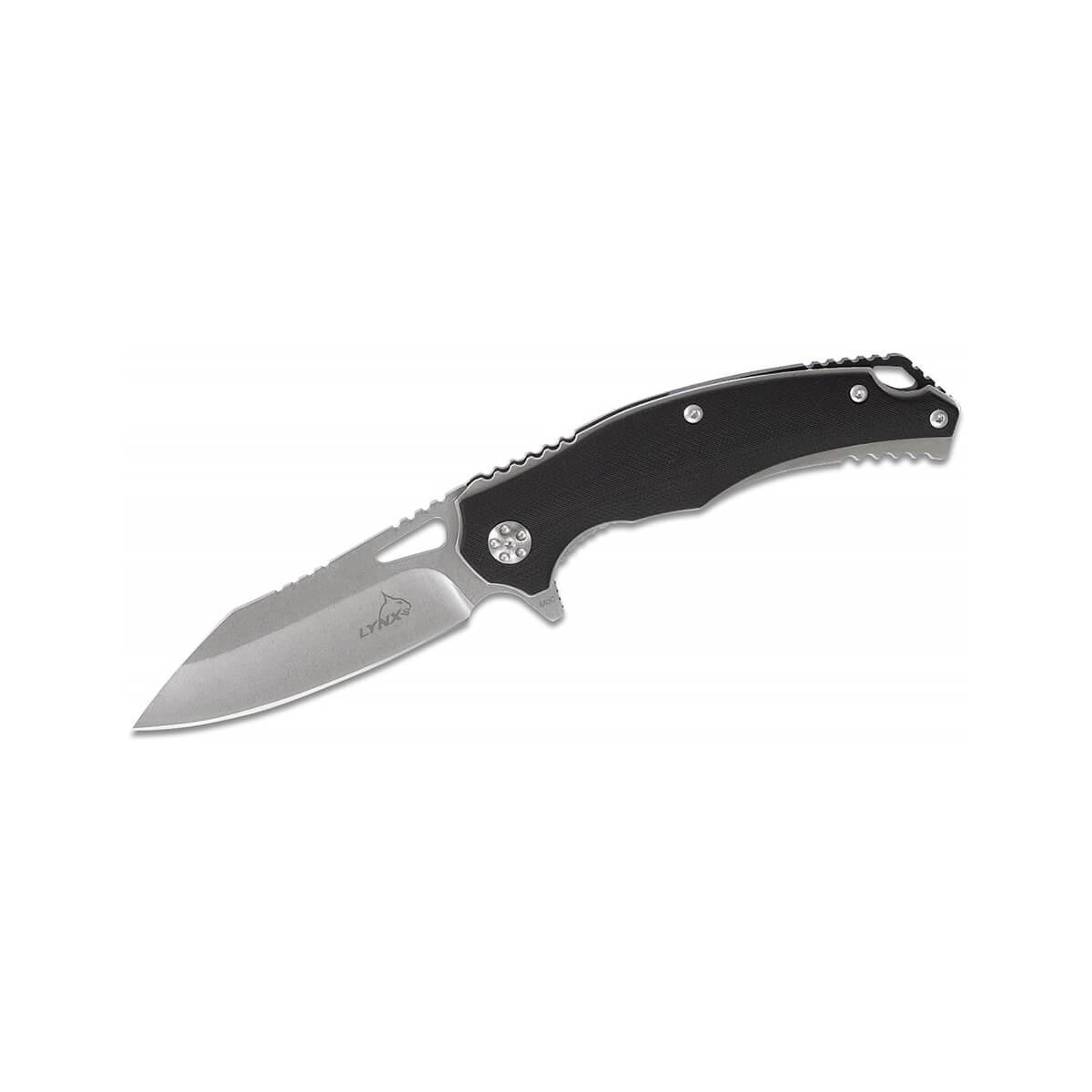  Black Panther Flipper Stonewash 440c Knife