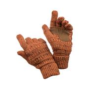 Women's Speckled Gloves: RUST