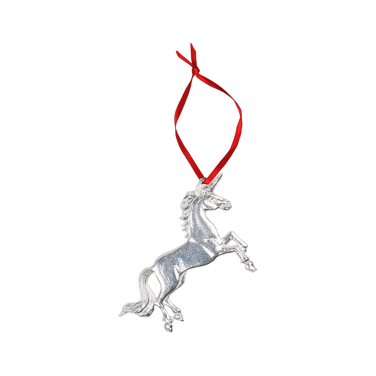  Unicorn Pewter Ornament