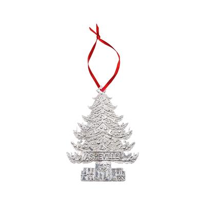Pewter Asheville Christmas Tree Ornament