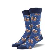 Men's Significant Otter Socks: BLUE