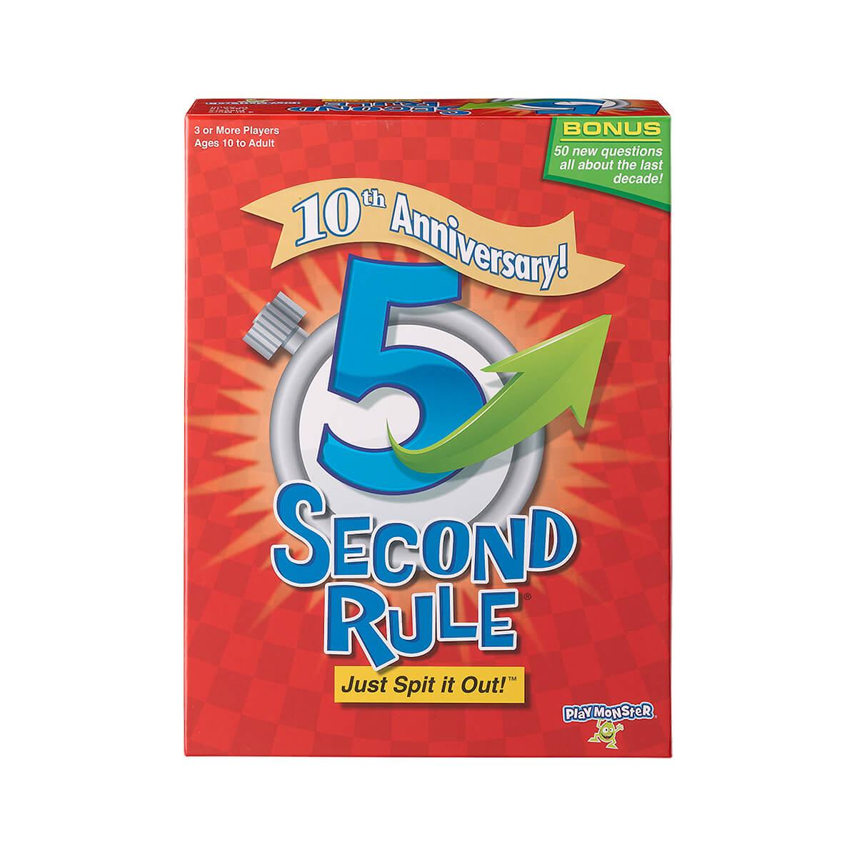  5 Second Rule 10th Anniversary Edition Game