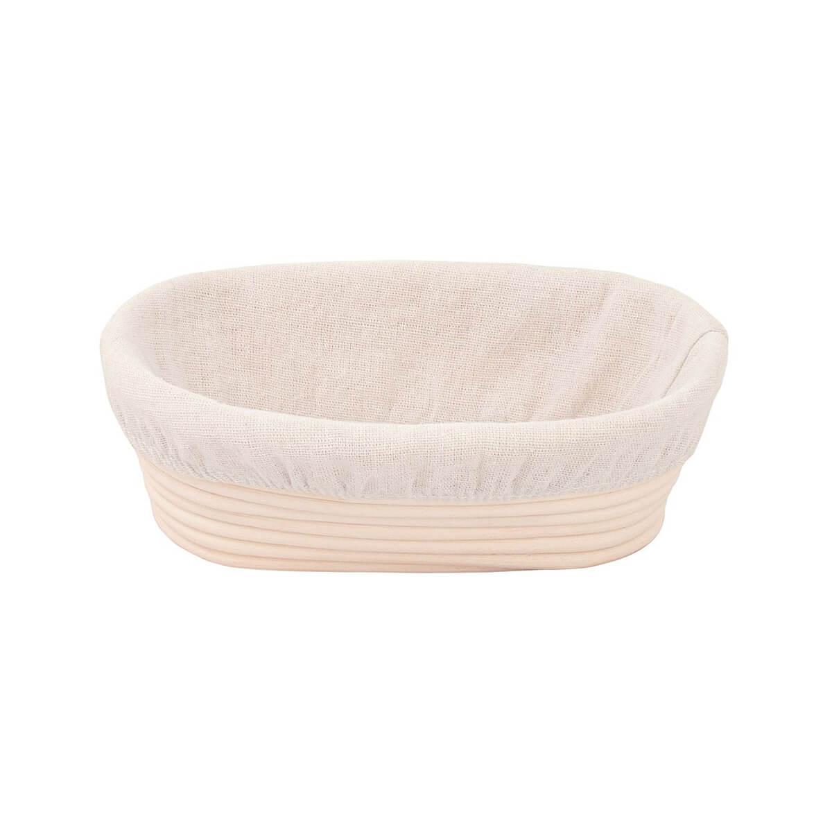  Oval Bread- Proofing Basket With Liner