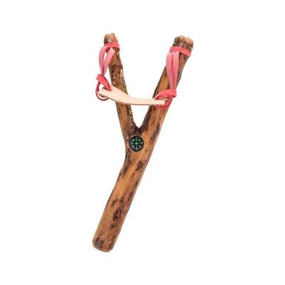 Natural Limb Slingshot Toy with Compass