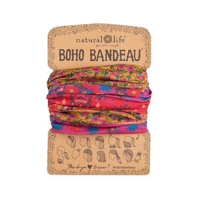 Boho Bandeau - Scarlet Floral Border