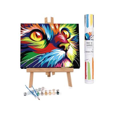 Paint By Numbers Art Kit - Abstracts And Modern Colorful Cat