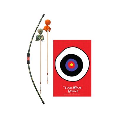 Green Camo Bow Set with Arrows and Target