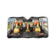 Car Full of Rubber Chickens Auto Sunshade