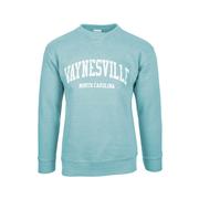 Mast General Store Waynesville Burn Wash Crew Sweatshirt: SAGE