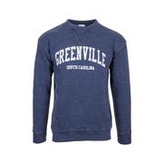 Mast General Store Greenville Burn Wash Crew Sweatshirt: DENIM