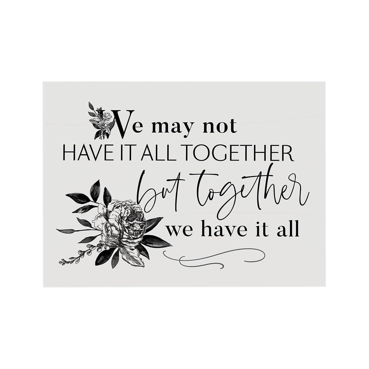  All Together Wall Art Sign