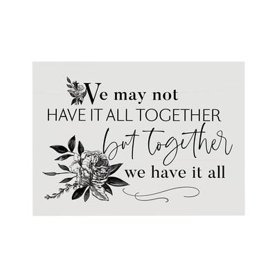 All Together Wall Art Sign