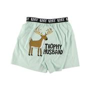 Trophy Husband Funny Boxers: BLUE