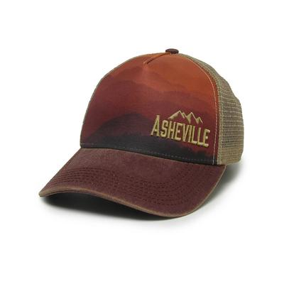 Asheville Mountain Sunset Trucker Hat