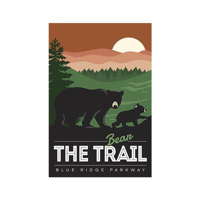 Blue Ridge Parkway Bear Trail Sign