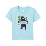 Kids Stay Wild Bear Short Sleeve T-Shirt: BOO