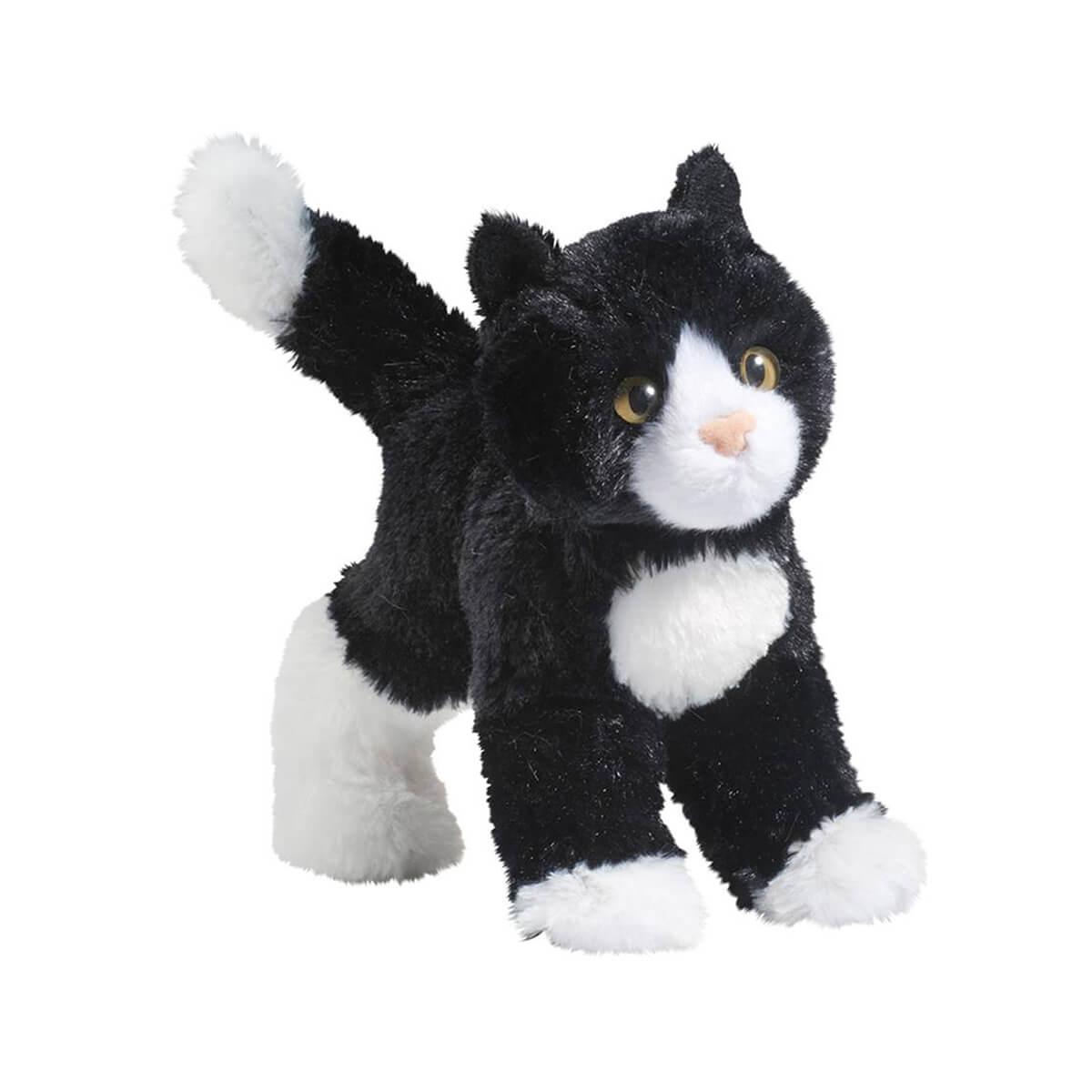  Snippy Black & White Cat Plush