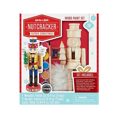 Nutcracker Father Christmas Wood Paint Kit