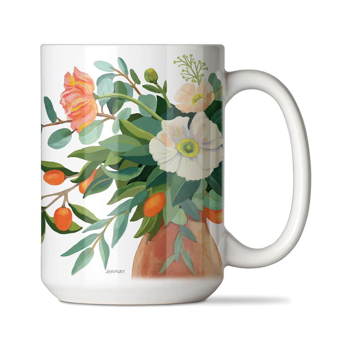  Fresh Poppies Ceramic Mug