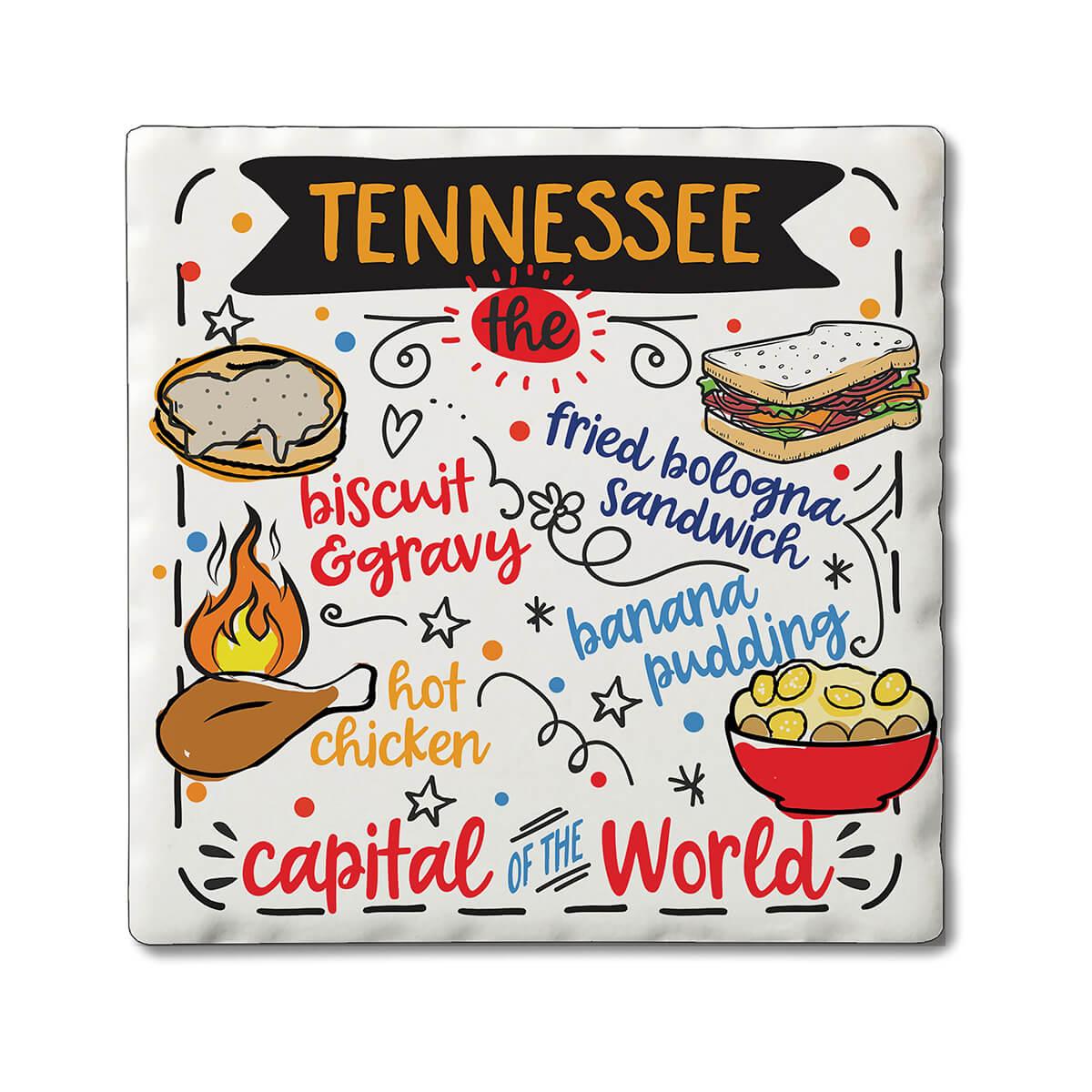  Tennessee Food Coaster Set